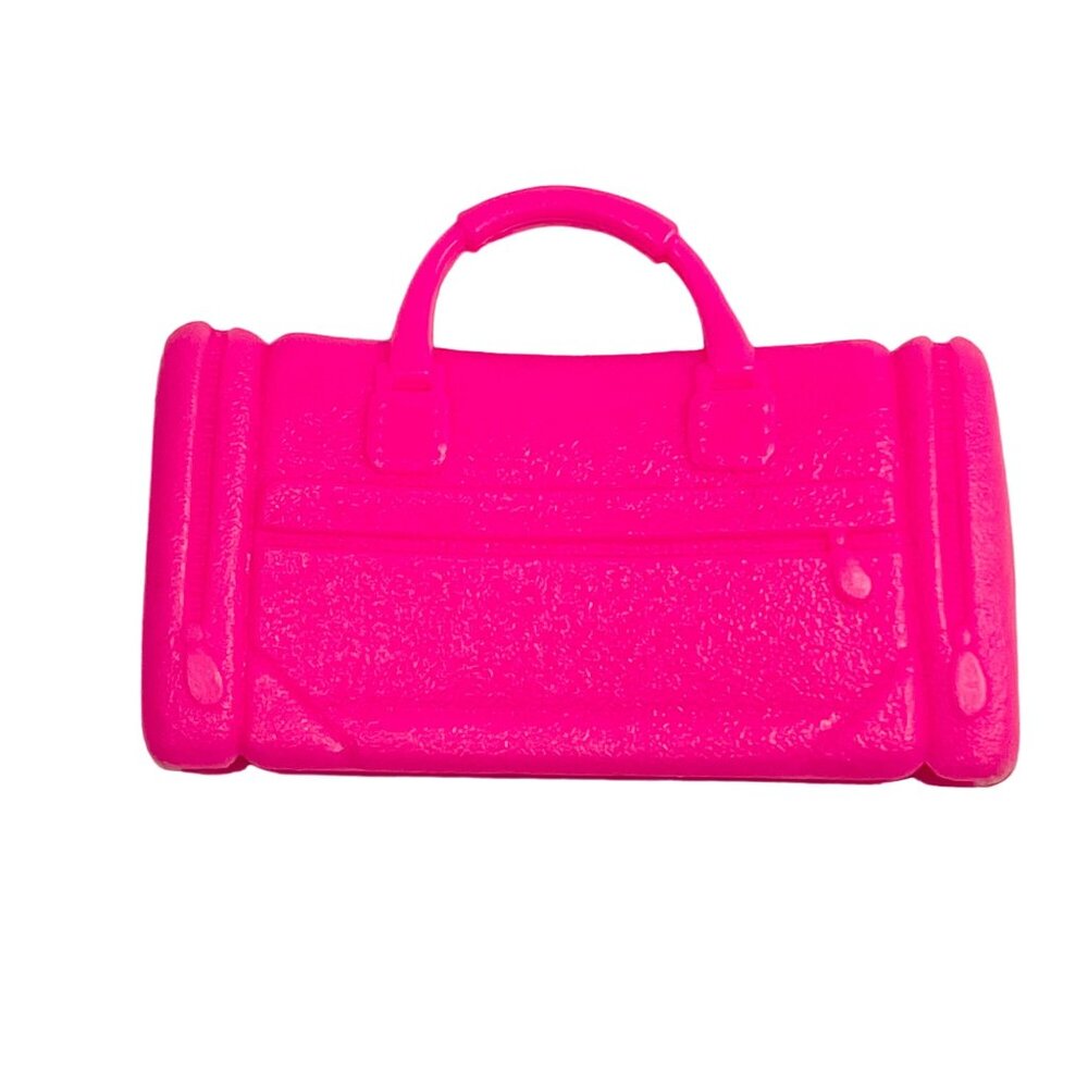 Mini Pink Plastic Toy Suitcase For Dolls  Pretend Travel - Picture 2 of 6